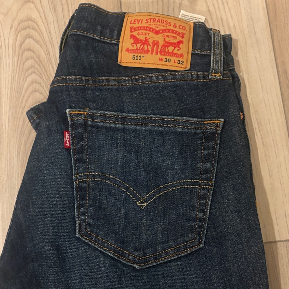 Levi's Slim Fit Dark Blue Jeans